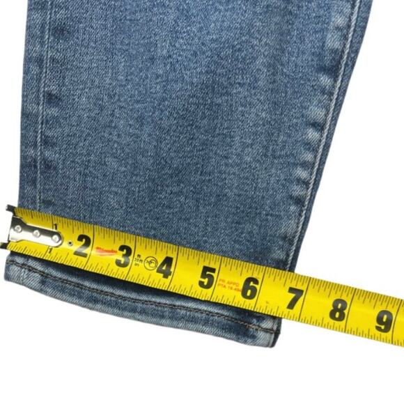 Good American Women's Good Leg Cigarette Distressed Knees Blue jean Size 30X26 - Picture 10 of 13